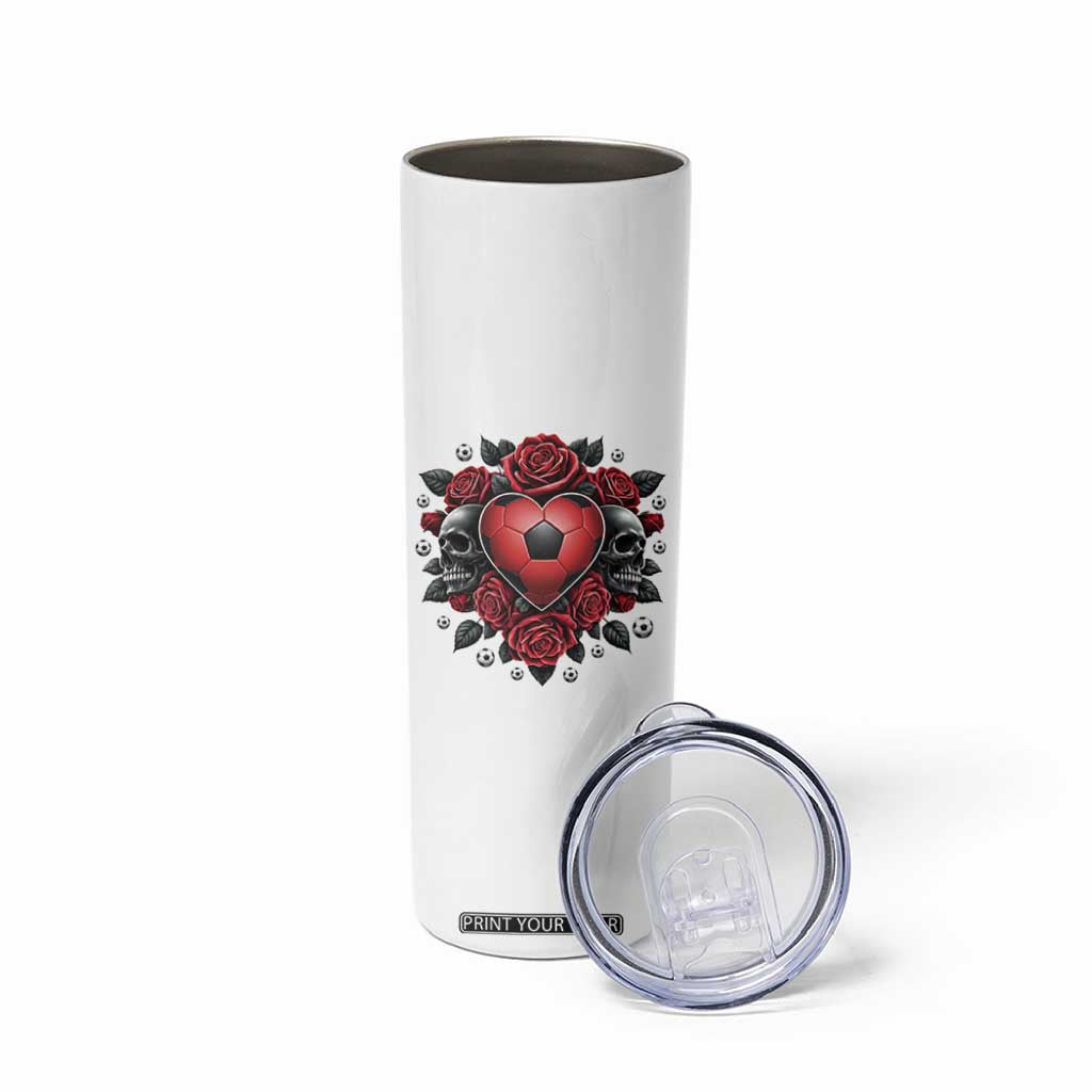 Skeleton Soccer Player Skinny Tumbler Valentine Day Gift TS12 Print Your Wear
