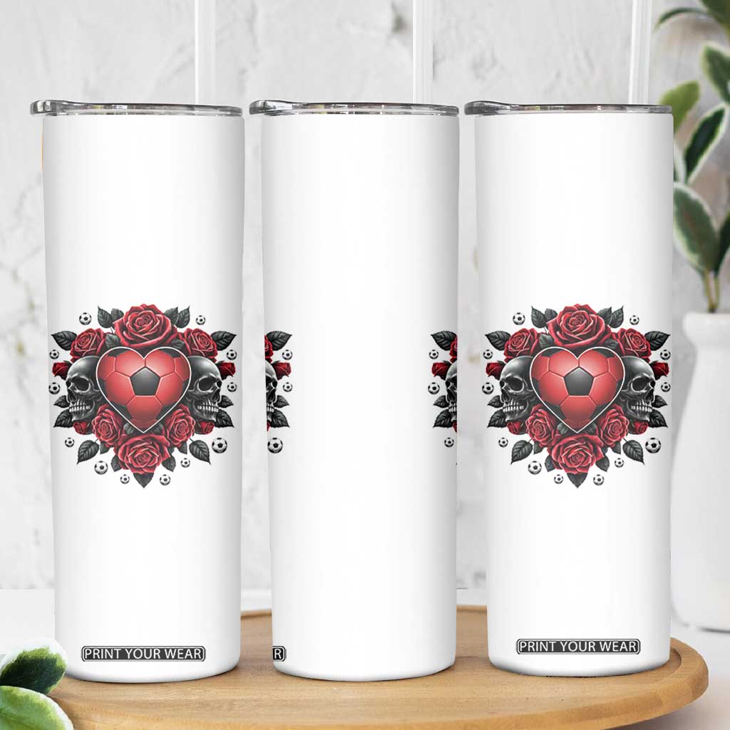 Skeleton Soccer Player Skinny Tumbler Valentine Day Gift TS12 Print Your Wear