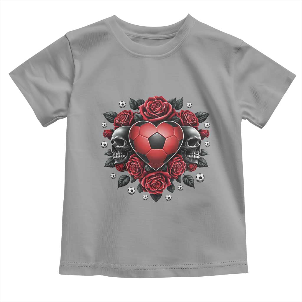 Skeleton Soccer Player Toddler T Shirt Valentine Day Gift TS12 Sport Gray Print Your Wear