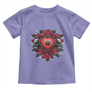 Skeleton Soccer Player Toddler T Shirt Valentine Day Gift TS12 Violet Print Your Wear
