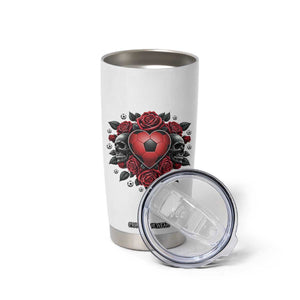 Skeleton Soccer Player Tumbler Cup Valentine Day Gift TS12 Print Your Wear