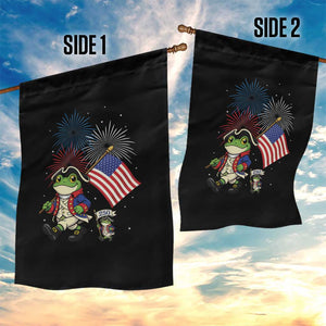 Funny Patriotic Frog Garden Flag Celebrating 250 Years Of Freedom TS12 Print Your Wear