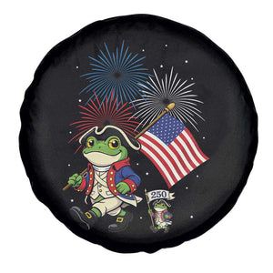 Funny Patriotic Frog Spare Tire Cover Celebrating 250 Years Of Freedom TS12 Print Your Wear