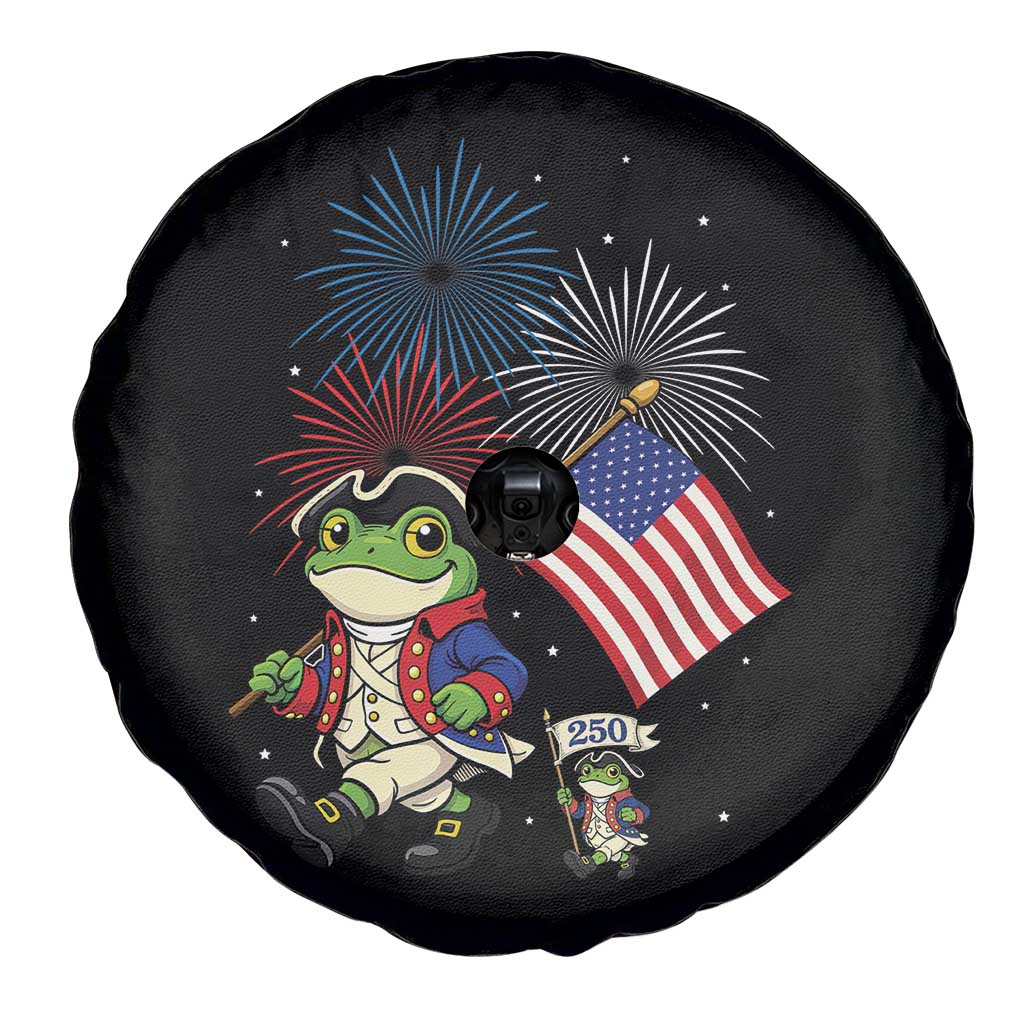 Funny Patriotic Frog Spare Tire Cover Celebrating 250 Years Of Freedom TS12 Print Your Wear