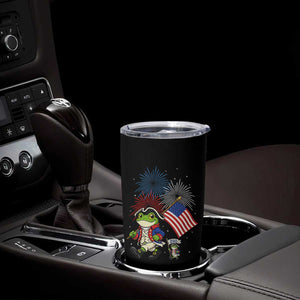 Funny Patriotic Frog Tumbler Cup Celebrating 250 Years Of Freedom TS12 Print Your Wear