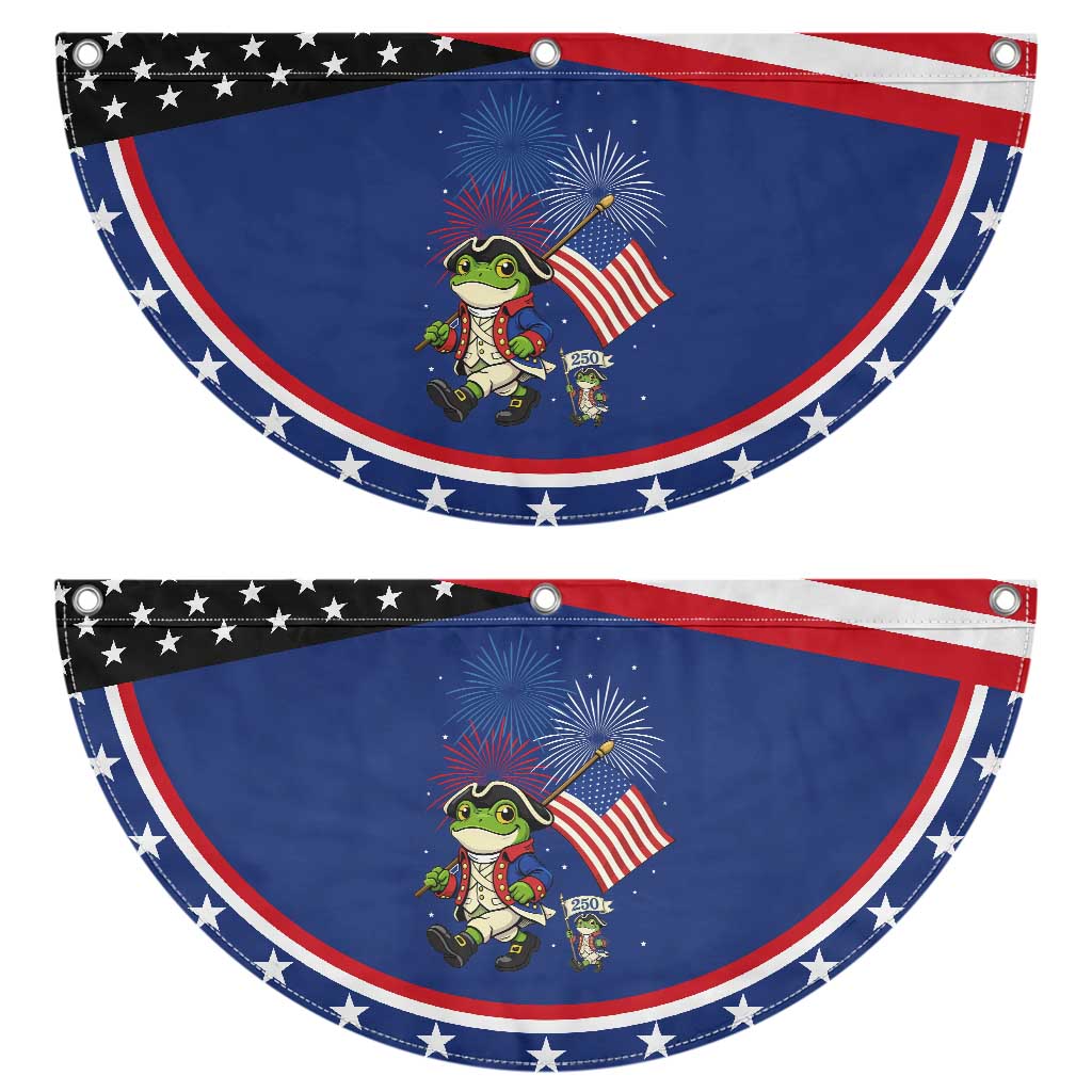 Funny American Frog Patriotic Fan Flag Celebrating 250 Years Of Freedom TS12 2pcs pack Classic Navy Print Your Wear