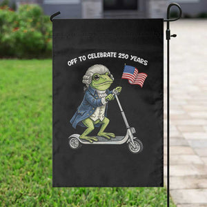 Funny Patriotic Frog Garden Flag Off To Celebrate 250 Years Of Freedom TS12 Print Your Wear