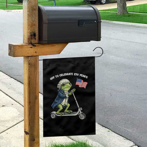 Funny Patriotic Frog Garden Flag Off To Celebrate 250 Years Of Freedom TS12 Print Your Wear