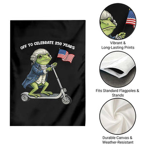 Funny Patriotic Frog Garden Flag Off To Celebrate 250 Years Of Freedom TS12 Print Your Wear