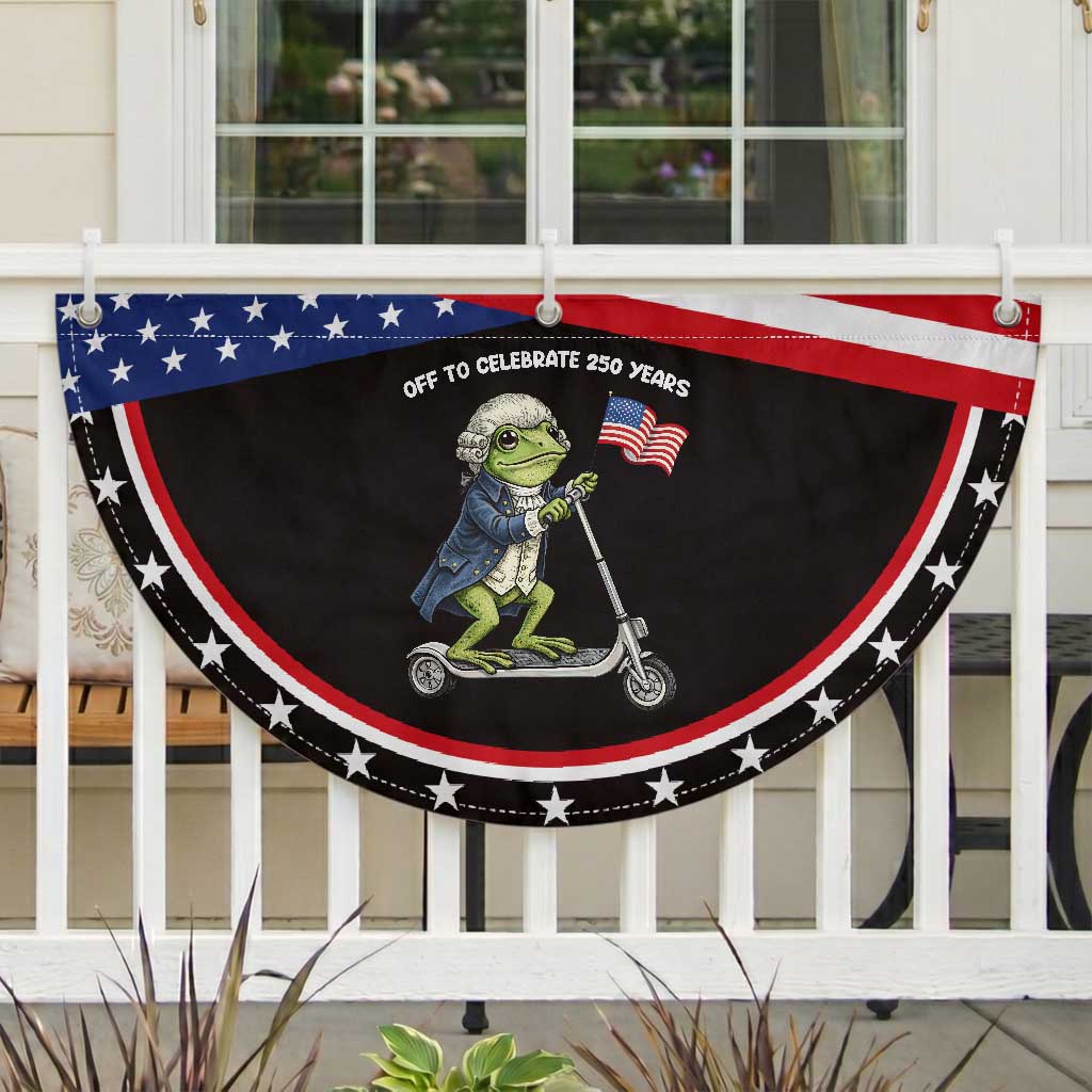 Funny Frog Patriotic Fan Flag Off To Celebrate 250 Years Of Freedom