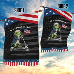 Funny Patriotic Frog Garden Flag Off To Celebrate 250 Years Of Freedom TS12 Print Your Wear