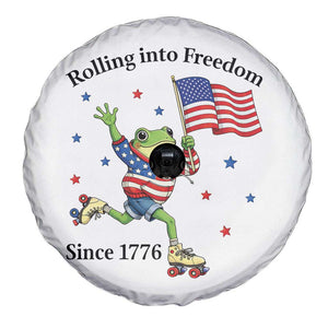Funny Patriotic Frog Spare Tire Cover Rolling Into Freedom Since 1776 TS12 Print Your Wear