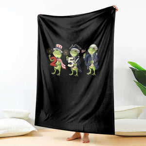 Proud American Frog Throw Blanket Celebrating 250 Years Of Freedom TS12 Print Your Wear