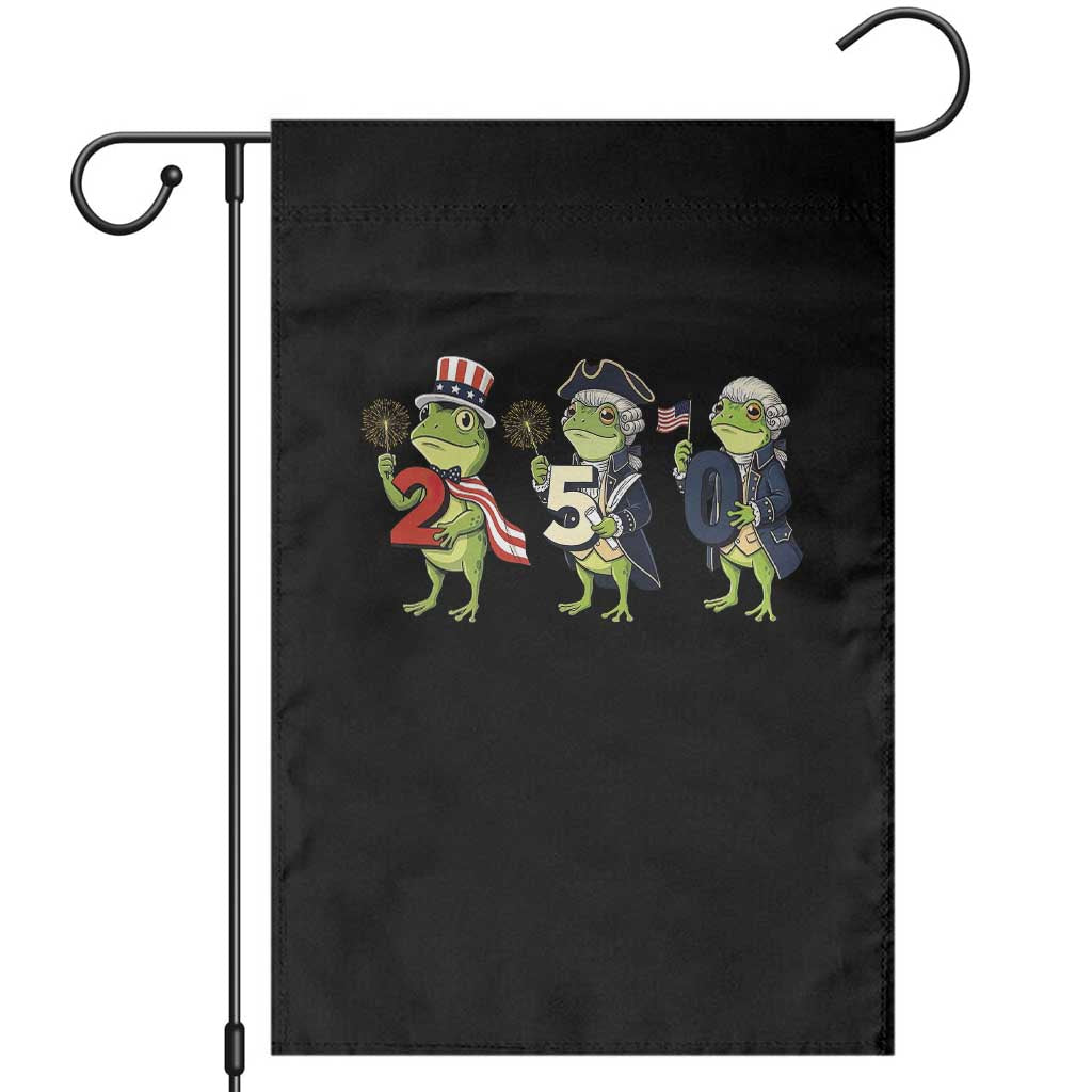 Proud American Frog Garden Flag Celebrating 250 Years Of Freedom TS12 Black Print Your Wear