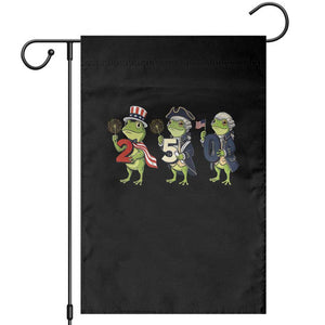 Proud American Frog Garden Flag Celebrating 250 Years Of Freedom TS12 Black Print Your Wear