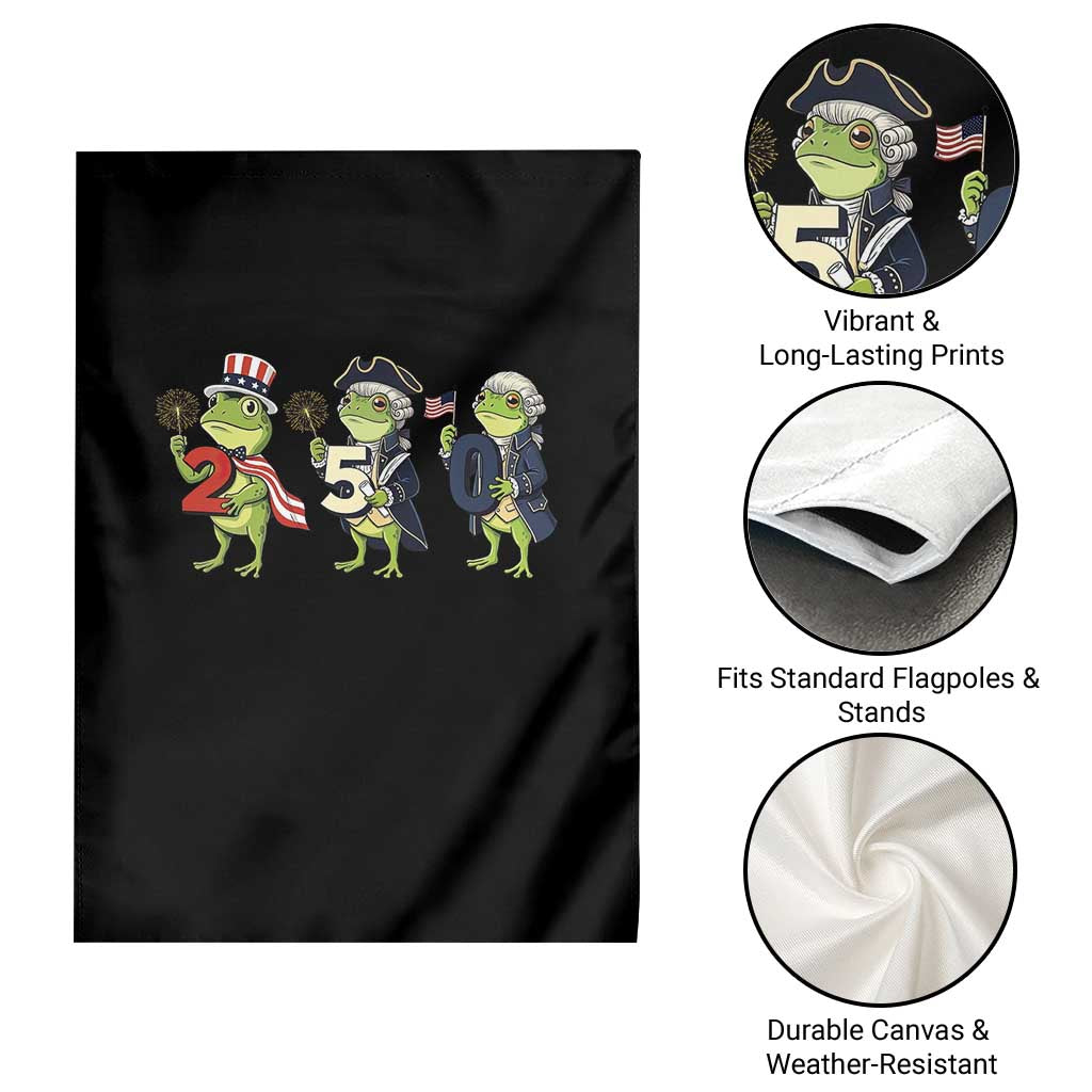 Proud American Frog Garden Flag Celebrating 250 Years Of Freedom TS12 Print Your Wear