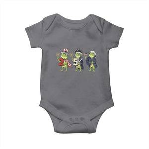 Proud American Frog Baby Onesie Celebrating 250 Years Of Freedom TS12 Charcoal Print Your Wear