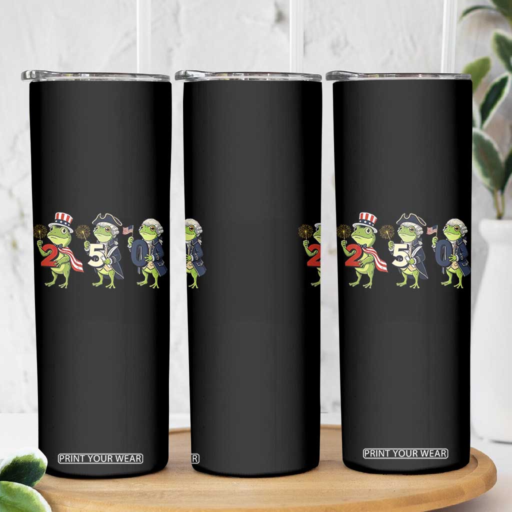 Proud American Frog Skinny Tumbler Celebrating 250 Years Of Freedom TS12 Print Your Wear