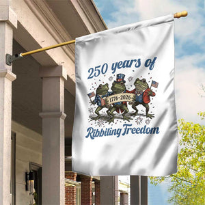 Funny Frog 250 Years Of Ribbiting Freedom Garden Flag TS12 Print Your Wear