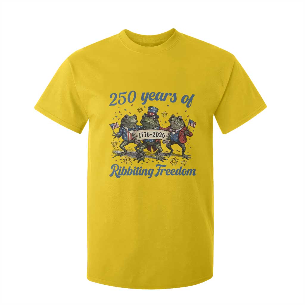Funny Frog 250 Years Of Ribbiting Freedom T Shirt For Kid TS12 Daisy Print Your Wear