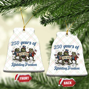 Funny Frog 250 Years Of Ribbiting Freedom Ceramic Ornament TS12 Print Your Wear
