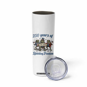 Funny Frog 250 Years Of Ribbiting Freedom Skinny Tumbler TS12 Print Your Wear