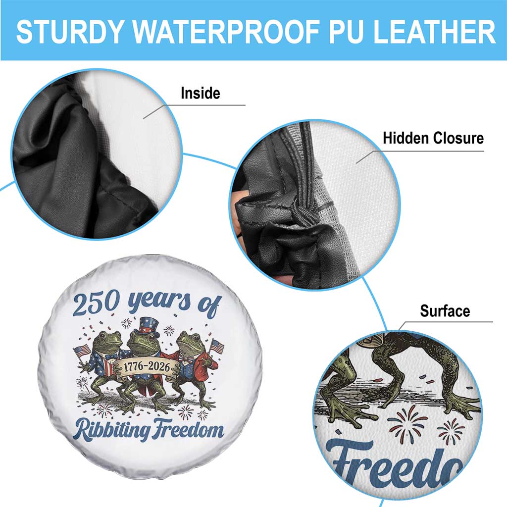 Funny Frog 250 Years Of Ribbiting Freedom Spare Tire Cover TS12 Print Your Wear