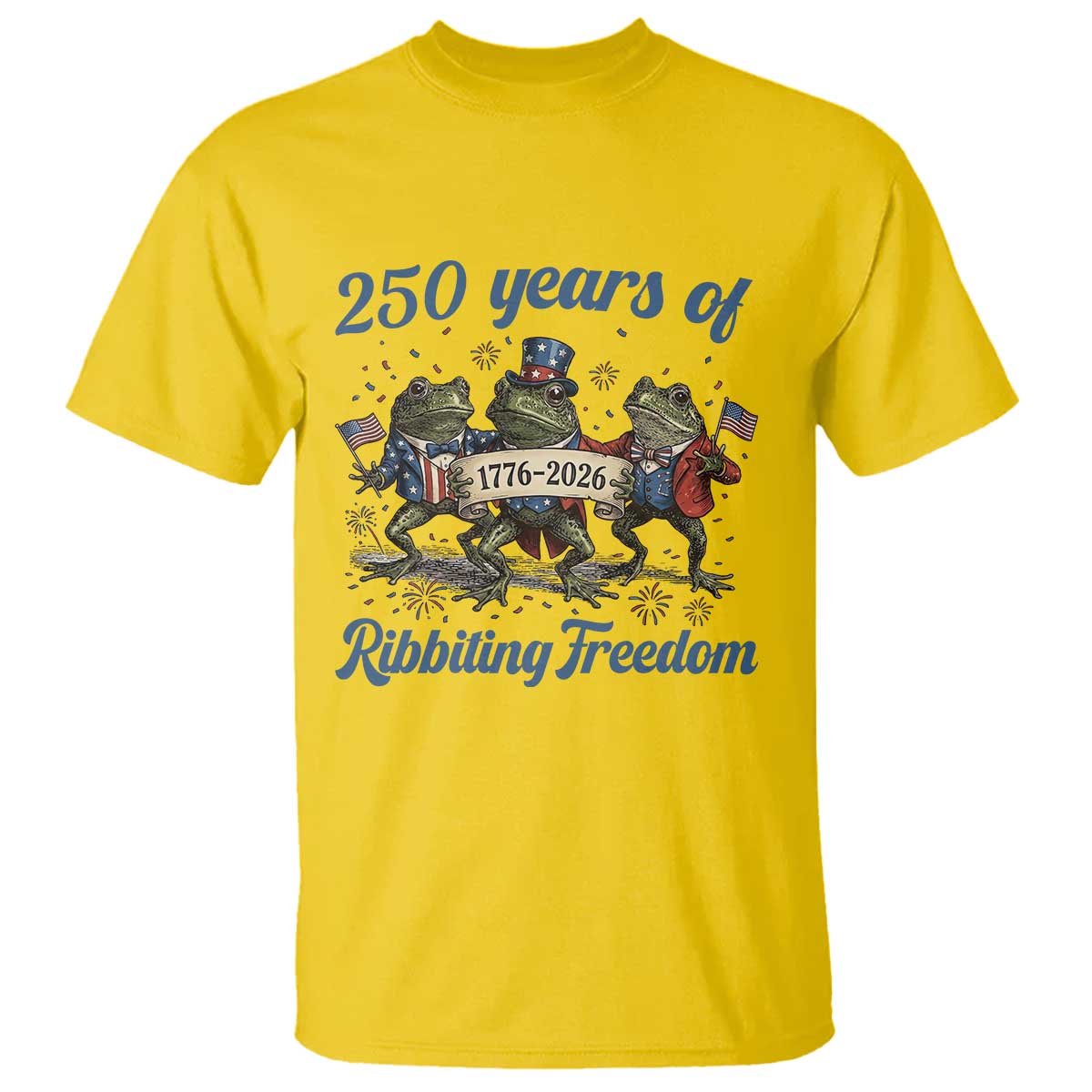 Funny Frog 250 Years Of Ribbiting Freedom T Shirt TS12 Daisy Print Your Wear