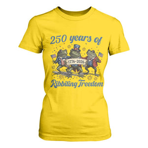 Funny Frog 250 Years Of Ribbiting Freedom T Shirt For Women TS12 Daisy Print Your Wear