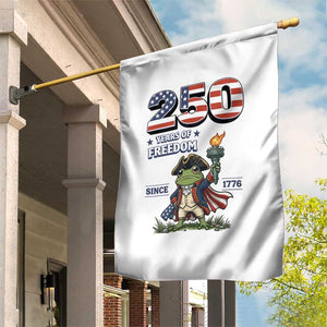 Patriotic Frog Raising The Torch Garden Flag 250 Years Of Freedom TS12 Print Your Wear