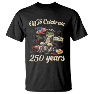 Funny Frog Off To Celebrate 250 Years Of Freedom T Shirt Patriotic Gift TS12 Black Print Your Wear
