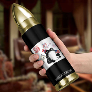 Funny Patriotic Grumpy Frog 250th Anniversary USA Bullet Tumbler TS12 Print Your Wear