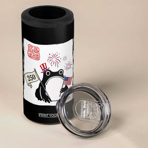 Funny Patriotic Grumpy Frog 250th Anniversary USA 4 in 1 Can Cooler Tumbler TS12 Print Your Wear