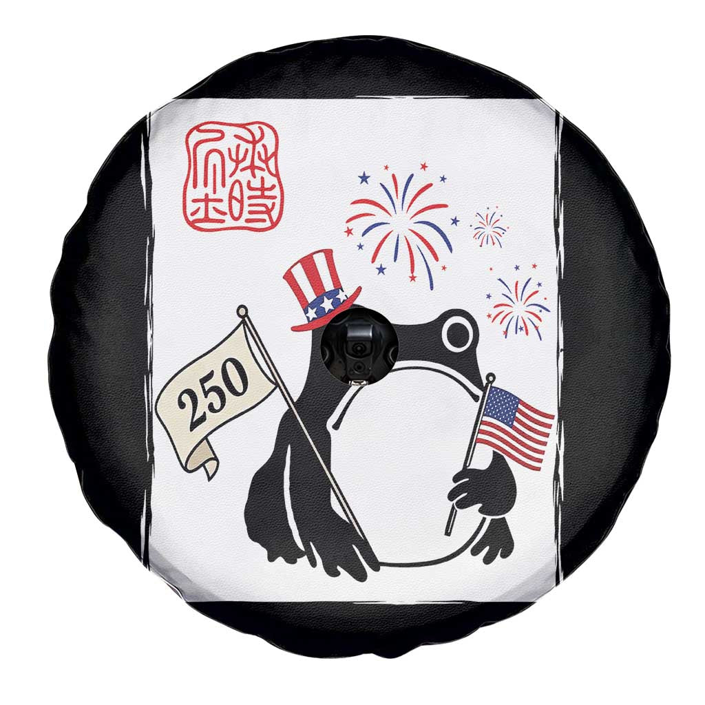 Funny Patriotic Grumpy Frog 250th Anniversary USA Spare Tire Cover TS12 Print Your Wear
