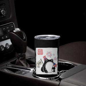 Funny Patriotic Grumpy Frog 250th Anniversary USA Tumbler Cup TS12 Print Your Wear