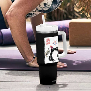 Funny Patriotic Grumpy Frog 250th Anniversary USA Tumbler With Handle TS12 Print Your Wear