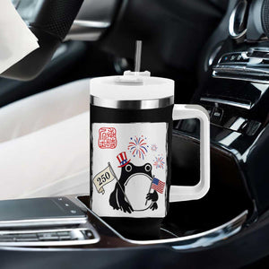 Funny Patriotic Grumpy Frog 250th Anniversary USA Tumbler With Handle TS12 Print Your Wear