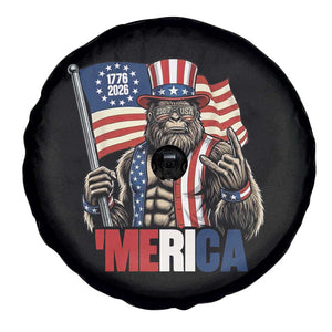 Funny Patriotic Bigfoot Merica Rock Spare Tire Cover USA 250th Anniversary TS12 Print Your Wear