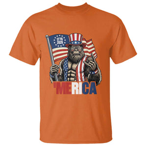 Funny Patriotic Bigfoot Merica Rock T Shirt USA 250th Anniversary TS12 Orange Print Your Wear