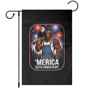 Funny Bigfoot America 250 Years Of American Freedom Garden Flag TS12 Black Print Your Wear