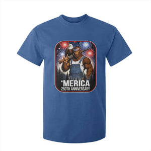 Funny Bigfoot America 250 Years Of American Freedom T Shirt For Kid TS12 Royal Blue Print Your Wear