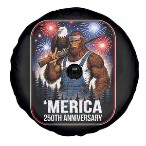 Funny Bigfoot America 250 Years Of American Freedom Spare Tire Cover TS12 Print Your Wear