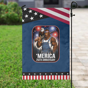 Funny Bigfoot USA 250 Years Of American Freedom Patriotic Garden Flag TS12 Classic Blue Black Print Your Wear