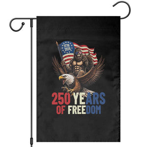 Funny Patriotic Bigfoot Garden Flag 250 Years Of American Freedom TS12 Black Print Your Wear