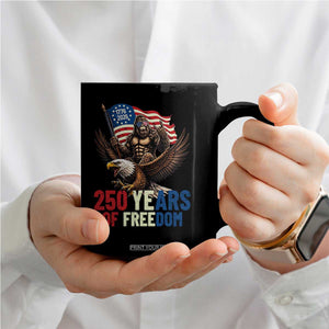 Funny Patriotic Bigfoot Coffee Mug 250 Years Of American Freedom TS12 Print Your Wear