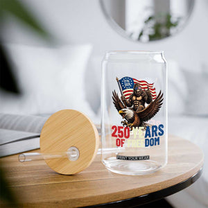 Funny Patriotic Bigfoot Glass Can 250 Years Of American Freedom TS12 Print Your Wear