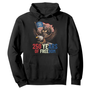 Funny Patriotic Bigfoot Hoodie 250 Years Of American Freedom TS12 Black Print Your Wear