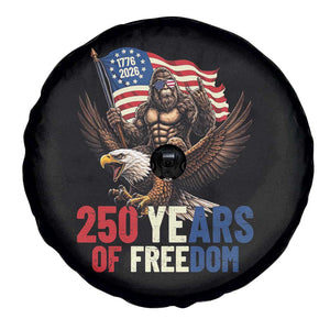 Funny Patriotic Bigfoot Spare Tire Cover 250 Years Of American Freedom TS12 Print Your Wear