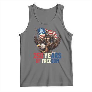Funny Patriotic Bigfoot Tank Top 250 Years Of American Freedom TS12 Black Heather Print Your Wear
