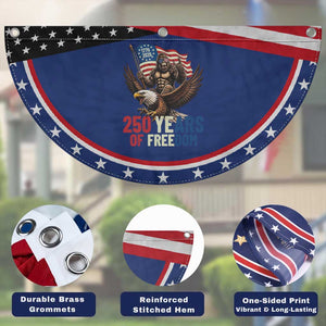 Funny Bigfoot Patriotic Fan Flag 250 Years Of American Freedom